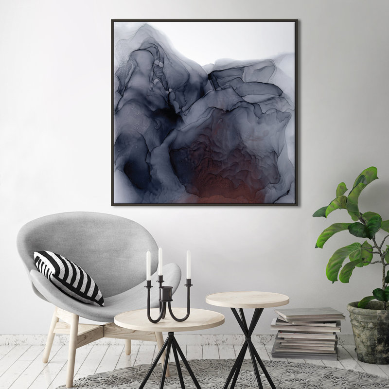Hillside by Fern Siebler - Painting on Canvas, Timber Floater Frame, 62.5 cm H x 62.5 cm W x 4 cm D