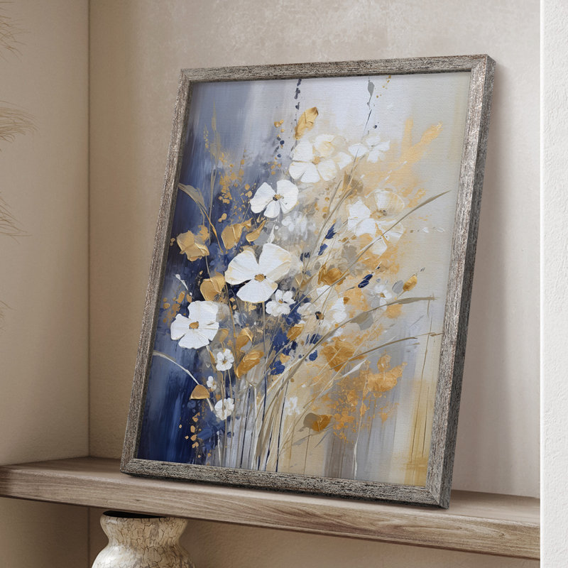 Reproduction encadrée FLORAL Series CCCCXXV - bois massif, H 30 po x l 24 po