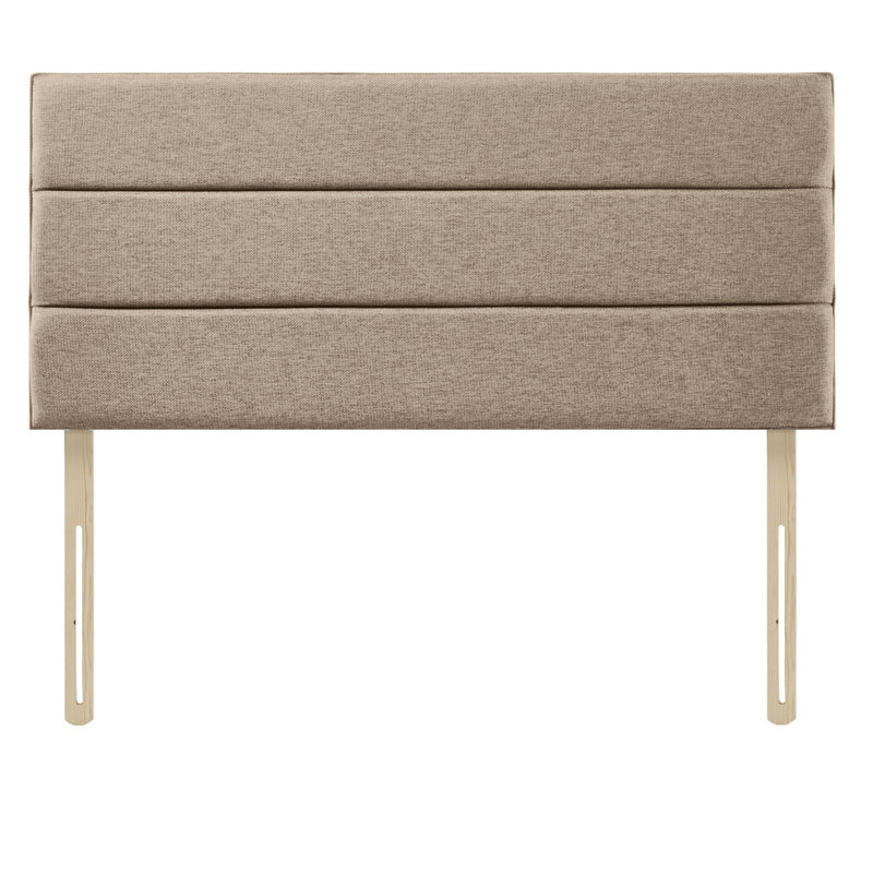 Eri Upholstered Headboard, Cream, Double (4'6)