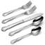 Argenterie pour 8, ensemble de couverts 45 pièces Azalea avec ustensiles de service, floral, service pour 8, acier inoxydable 18/0, va au lave-vaisselle, ensembles de cuillères et fourchettes à couteaux (argent, 45 pièces)