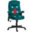 Chaise de bureau de massage vibrante à 6 points HOMcom-132634872-132634874