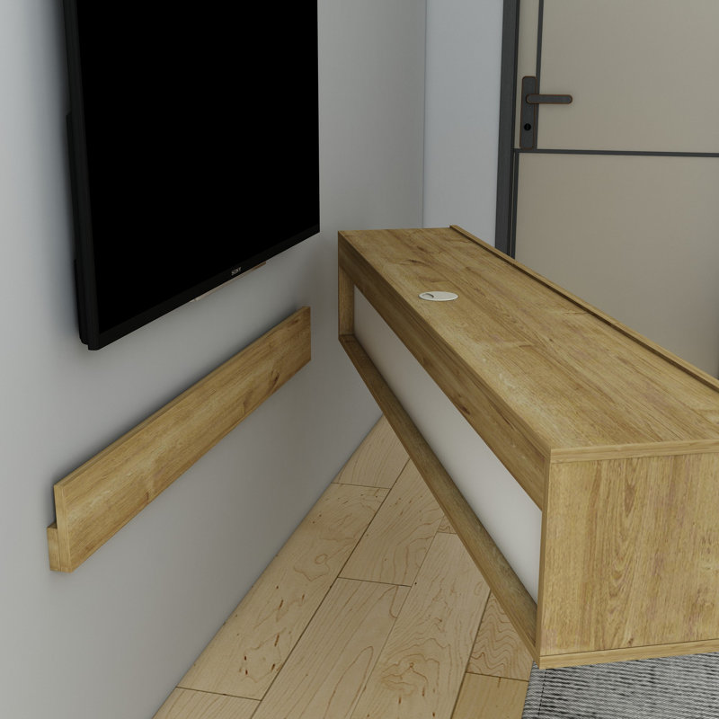 Analeese Unfinished TV Stand for TVs up to 70", Beige