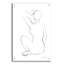 Art mural en verre «Nude Sketch 1» par Albena Hristova-1348426372