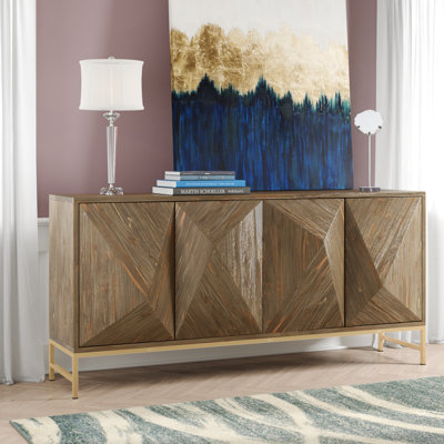 Table buffet en bois de sapin de 72,84 po de largeur Wojciechowski