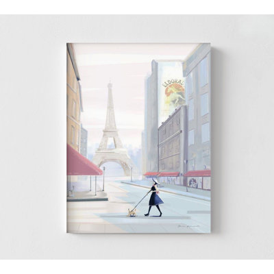 «Paris Morning Walk» par Omar Escalante, affiche classique de Paris, œuvre d'art en français, affiche française