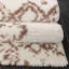 Tapis rectangulaire beige / brun en polypropylène tissé à la machine Southwestern-669748000