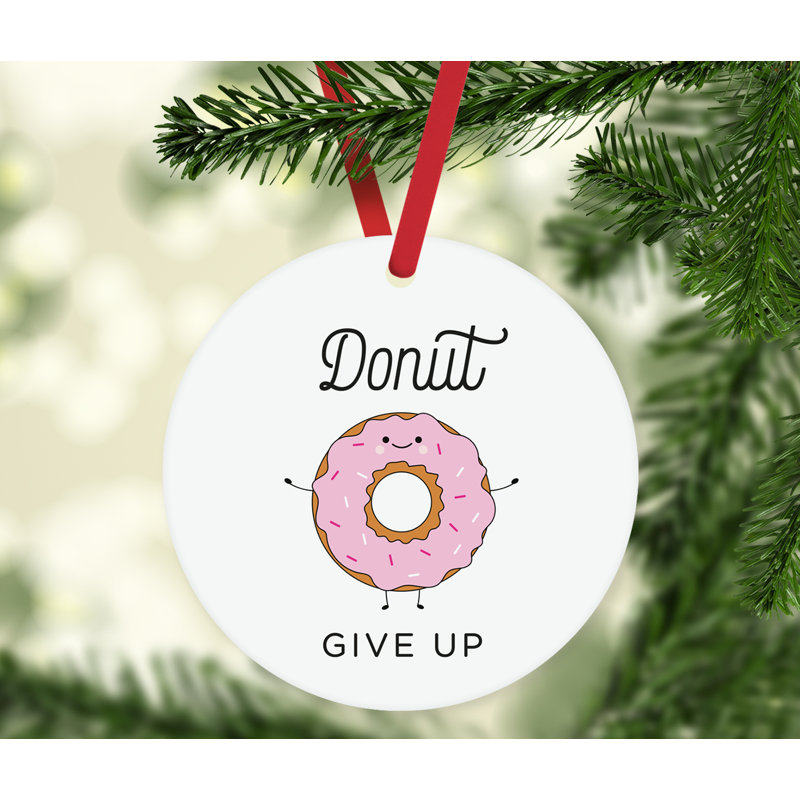Ornement en forme de donut Funny Food pun