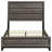 Cabrillo Grey Oak Wood Full Panel Bed