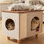 Orthopedic Nest / Cave Hooded Cat Mat Nest Bolster Pet Bed