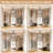 23.6"-115" W Closet System with 4 Drawers and 3 Adjustable Shelves