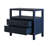 Linea 2 Drawer Nightstand with Shelf, 28"W, Navy-1492957647