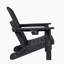 Chaise Adirondack pliante avec table d'appoint, ensemble de chaises Adirondack 3 pièces à texture de bois (comprend 2 chaises et 1 table)-2036123850