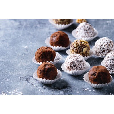 Chocolate Truffles - Wrapped Canvas Print