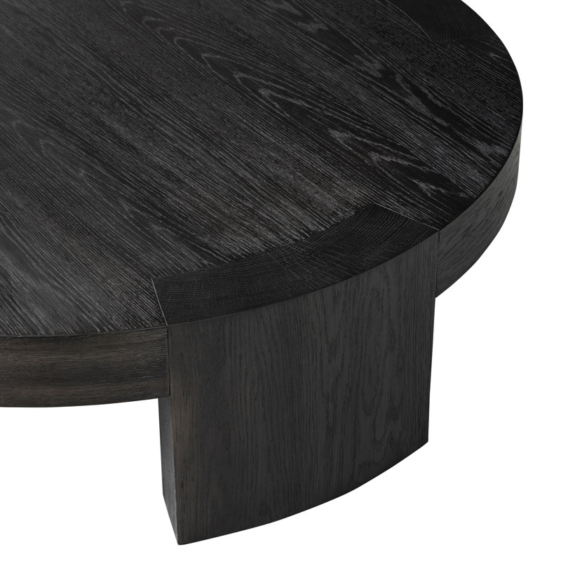 Sheffield Coffee Table, Charcoal Oak Veneer, 13" H x 48" L x 48" W