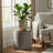 Vancouver Round Storage Ottoman with Wood Top
