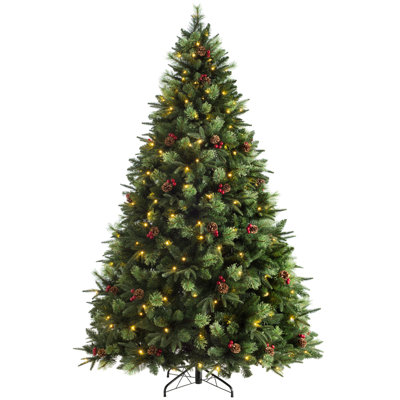 243.84cm H Lighted Artificial Christmas Tree