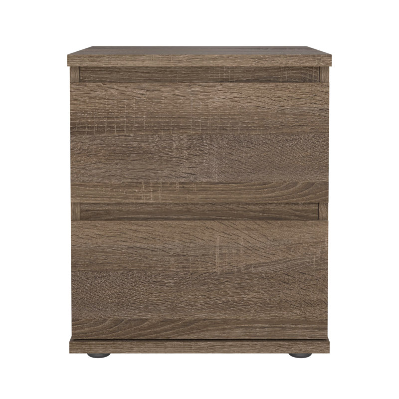 Table de chevet 2 tiroirs Wigdis, Truffe