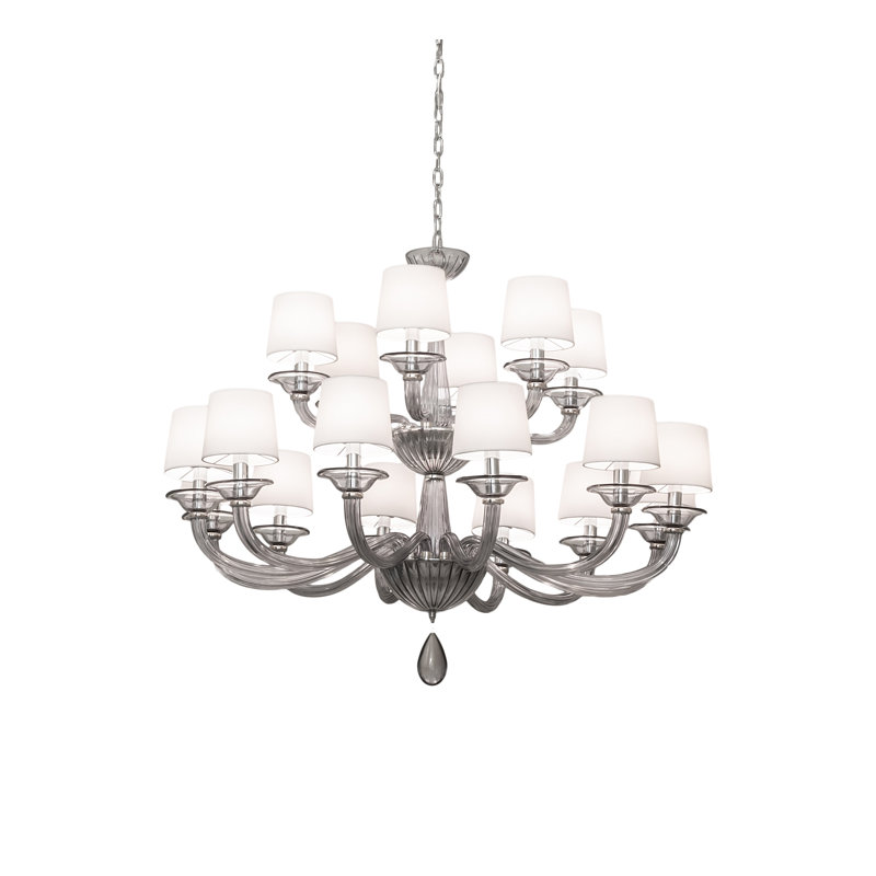 Lustre à niveaux multiples à 18 lumières Kanise