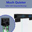 Porte de douche coulissante double l 56 à 60 po x H 72 po, verre trempé ANSI / SGCC de 1/4 po (6 mm), empreinte digitale, conception résistante