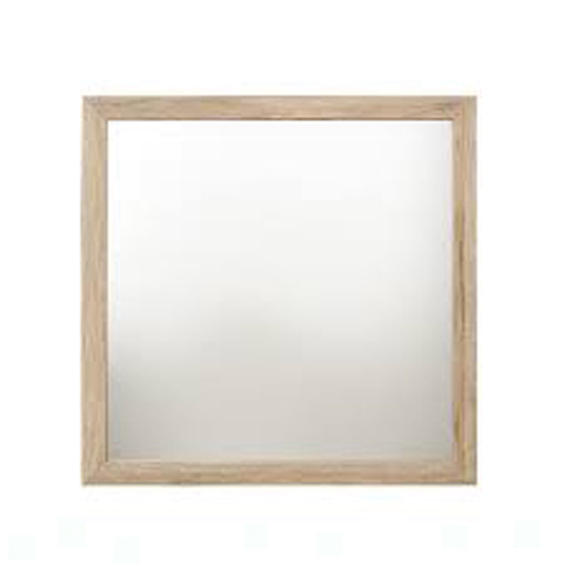 Miroir mural rectangulaire en bois massif