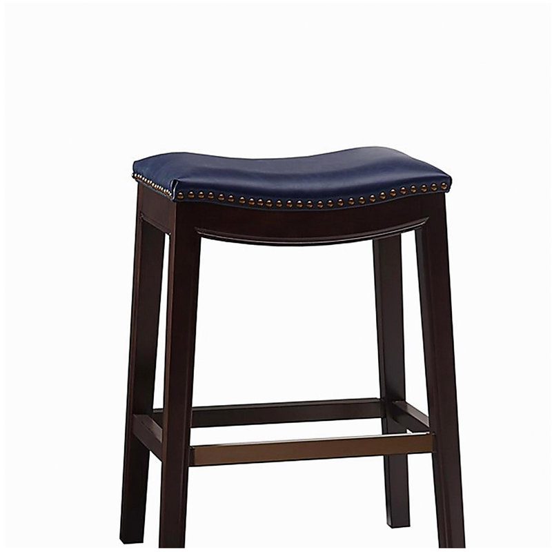 Tabouret Saddle, Marine, Marron foncé