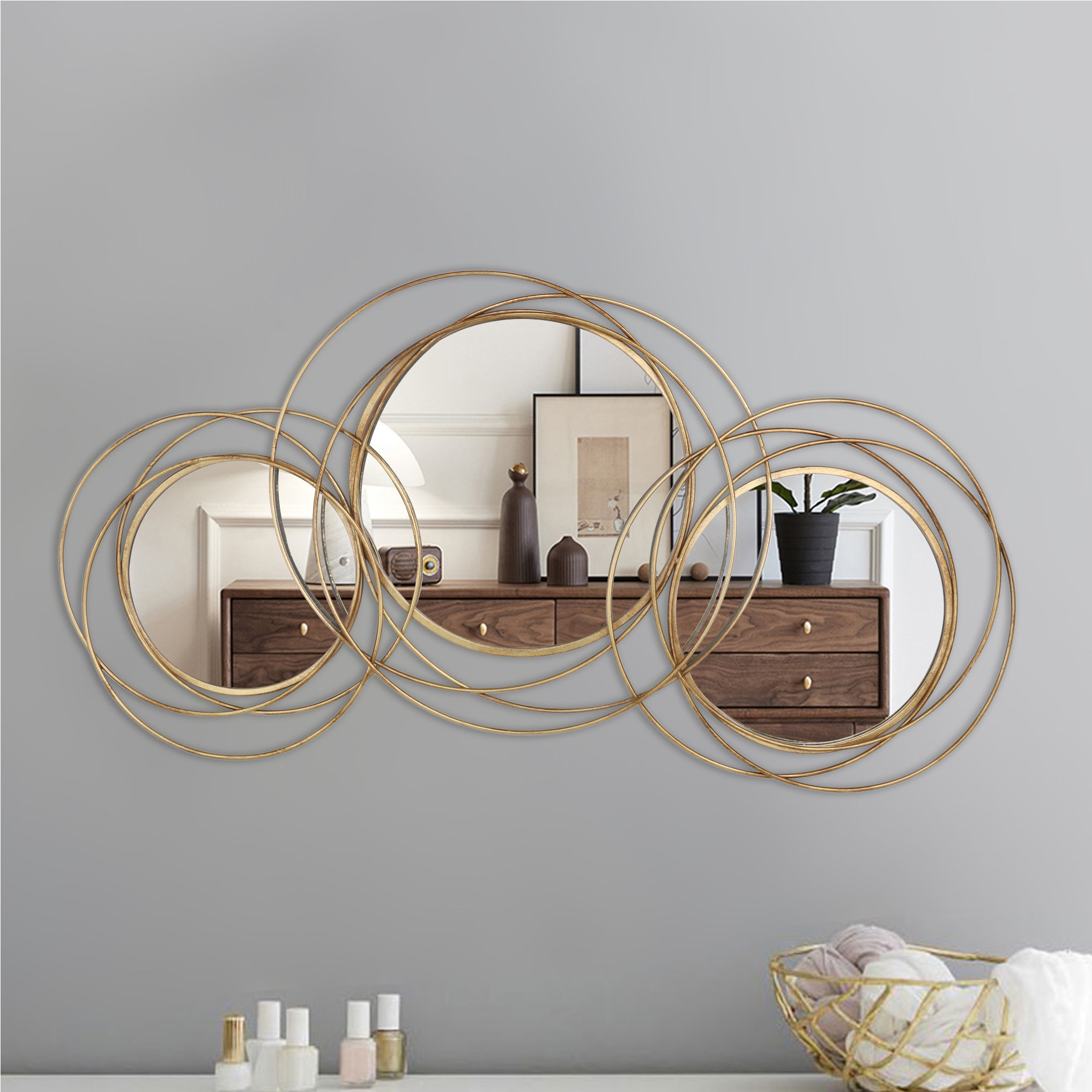 Mercer41 Genean Distressed Mirror Set & Reviews | Wayfair