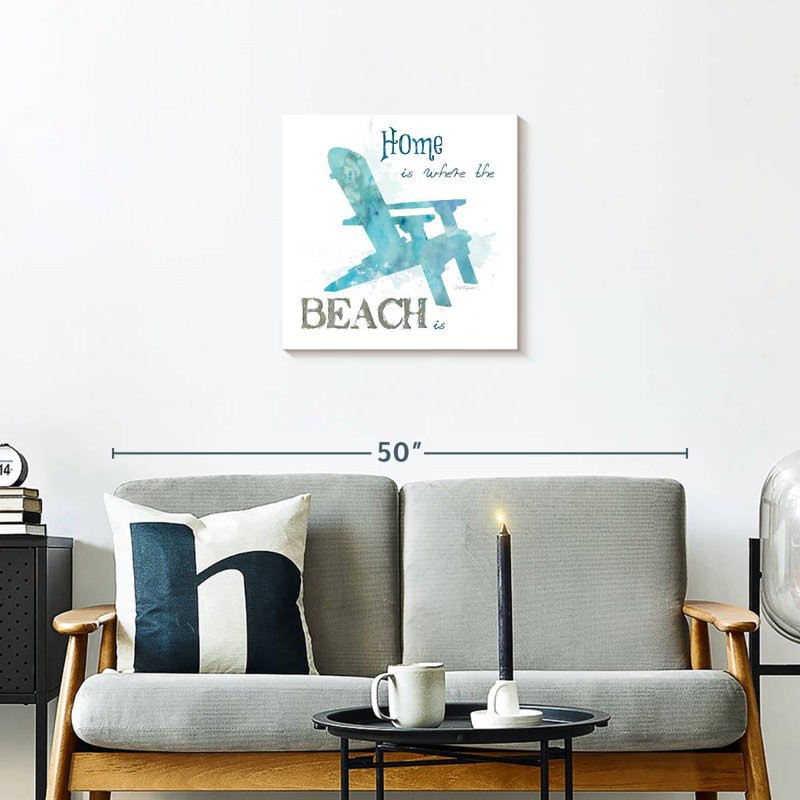Enseigne murale de chaise de plage Khylige, H 20 po x l 20 po
