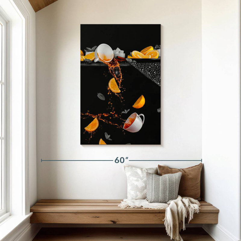 Yarlin Lemon Tea Splashes, 45" H x 30" W