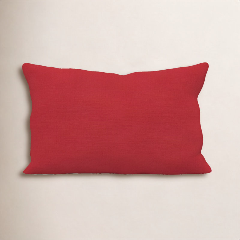 Coussin intérieur / extérieur Amala Sunbrella®, Toile rouge