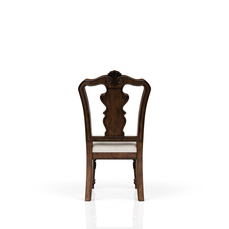 Chaise d'appoint à finition avec siège rembourré douillet, chaise traditionnelle à assise vibrante, style d'assise, bois massif et fabrication