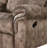 Zubaida Two Chocolate Velvet Recliner Loveseat W/USB Port & Console