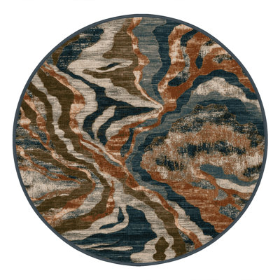 Machine Washable Nature Brown Area Rug