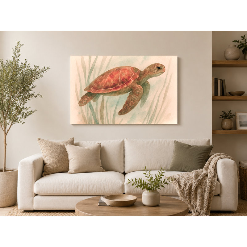 Seagrass Journey - paysage, art mural sur toile, H 8 po x l 10 po