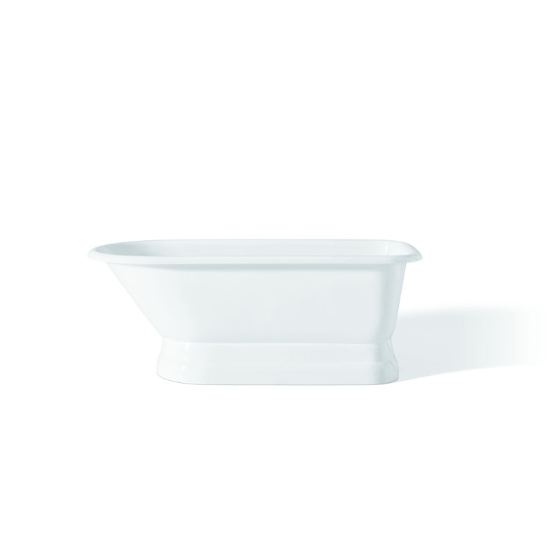 68'' L Soaking Bathtub, White Interior with White Exterior