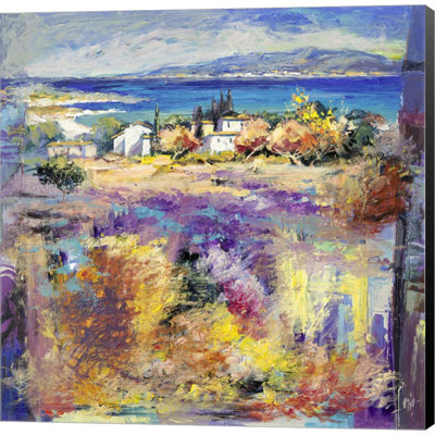 Costa Mediterranea by Luigi Florio - Wrapped Canvas Painting