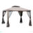 Patio Gazebo, Outdoor Canopy Shelter With 2-Tier Roof And Netting, Steel Frame For Garden, Lawn, Backyard, And Deck-111084860