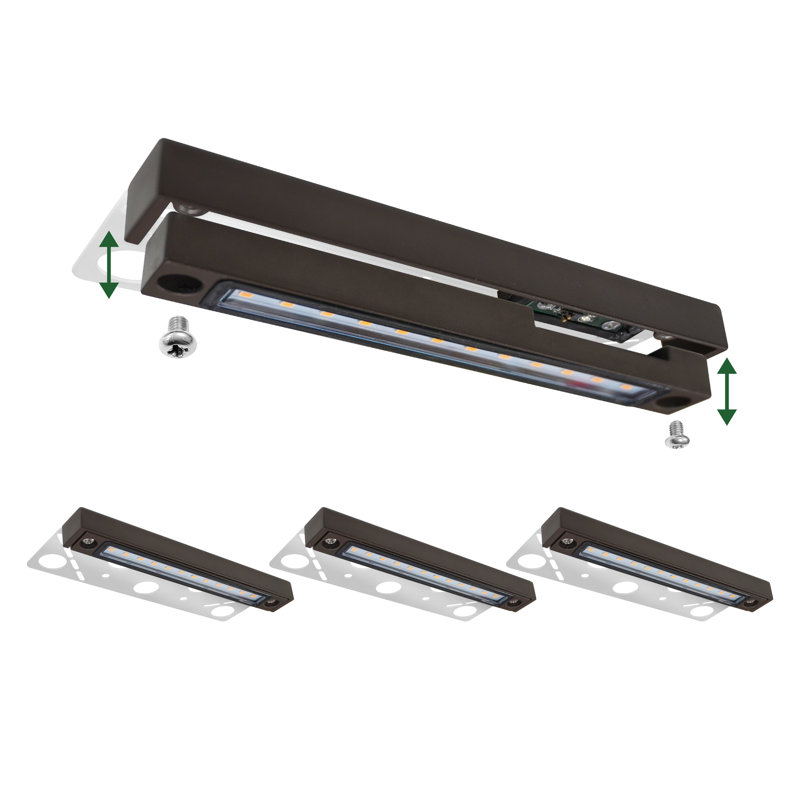 Ensemble de lumières à DEL intégrées en acier à basse tension