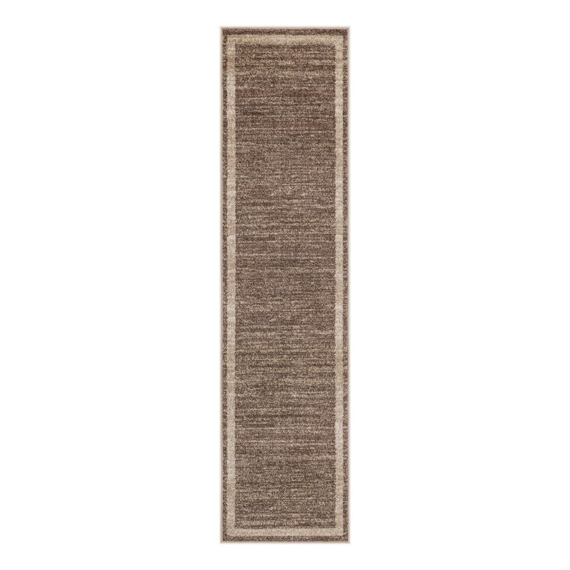 Tapis brun clair Songul, Tapis de couloir 2 pi x 8 pi