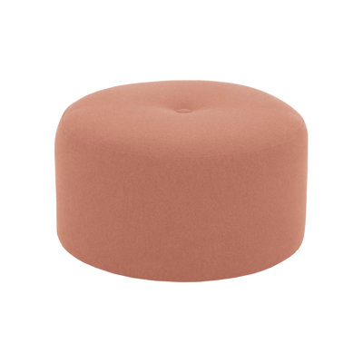 Cloquet 75cm Wide Tufted Round No Pattern Pouf Ottoman