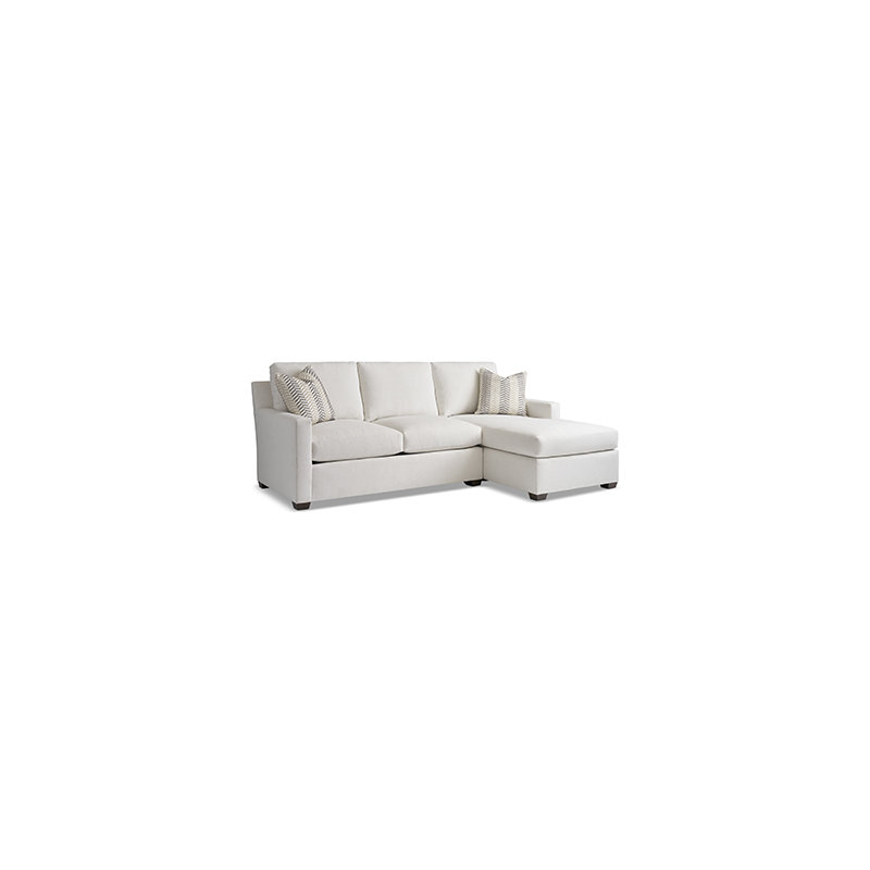 Profile Chaise Sectional, Polly Snow, Right Hand Facing
