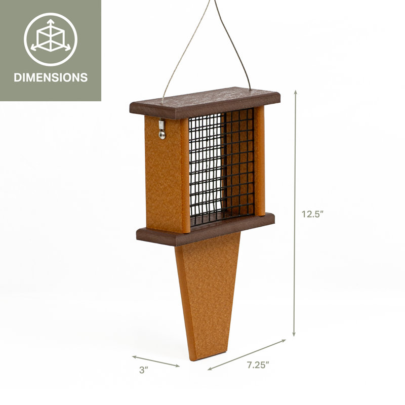 Mangeoire d'oiseaux à trémie suspendue