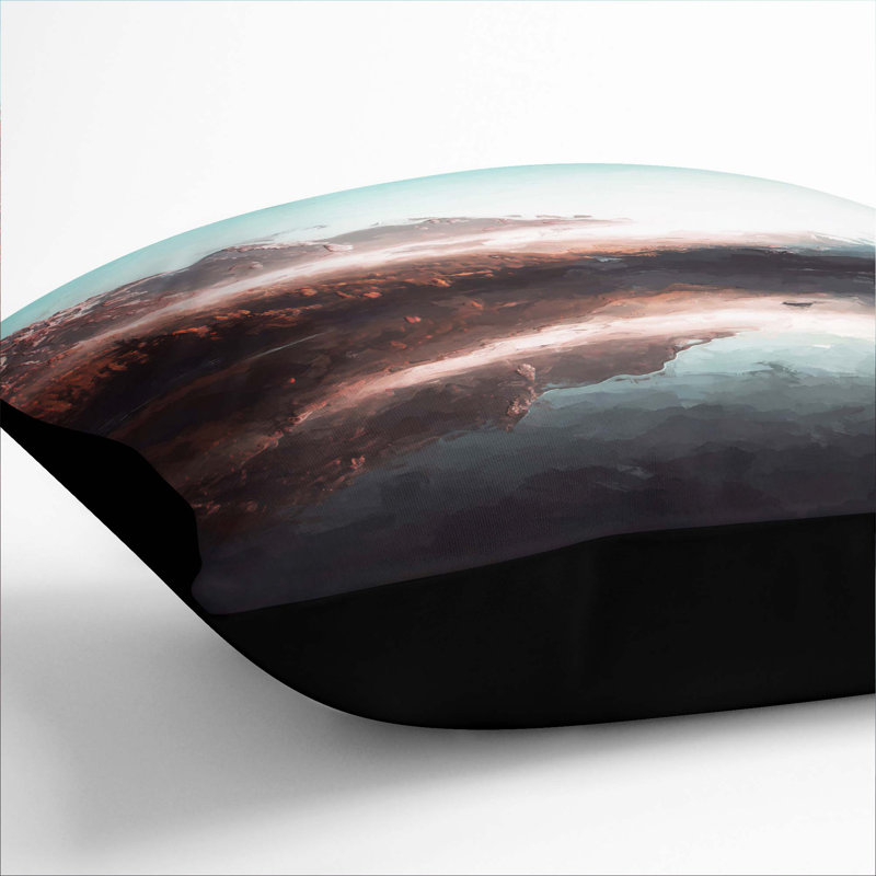 Square Cushion, Black, 55cm H x 55cm W x 20cm D