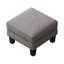 Siège gris en tissu gris - Polyvalent comme tabouret à chaussures et siège rembourré épais avec ressorts hélicoïdaux élastiques intérieurs Matériau de revêtement intérieur-647423018
