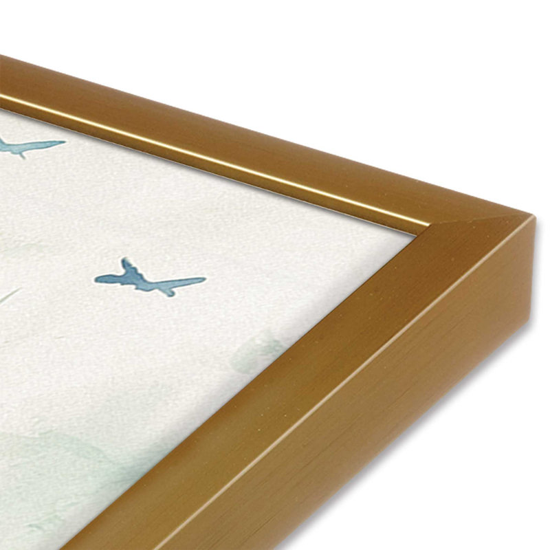 «Serene Forest In Flight II», Or poli, H 37,25 po x l 25,25 po