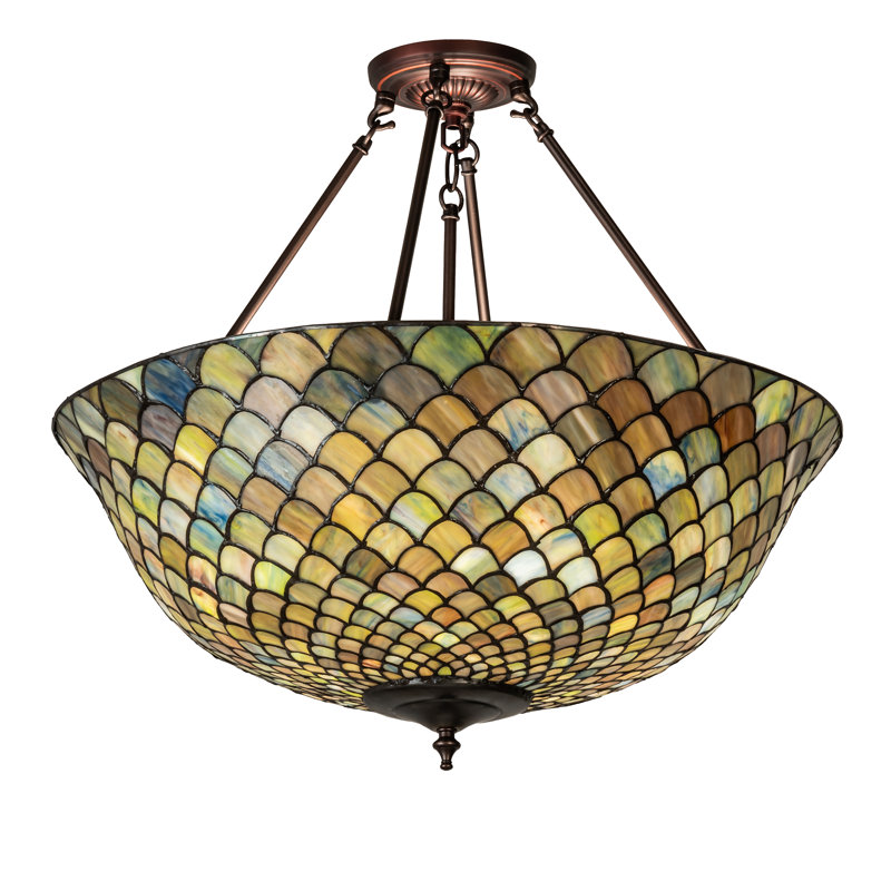 Analy Glass Semi Flush Mount