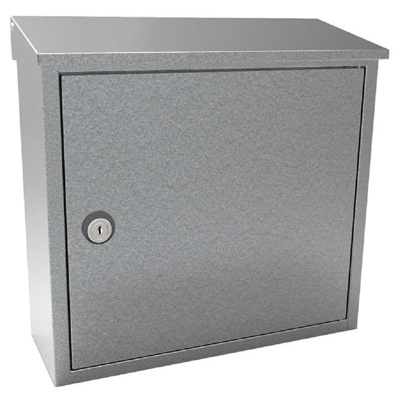 Allux Steel Wall Mounted Mailbox, Galvanized