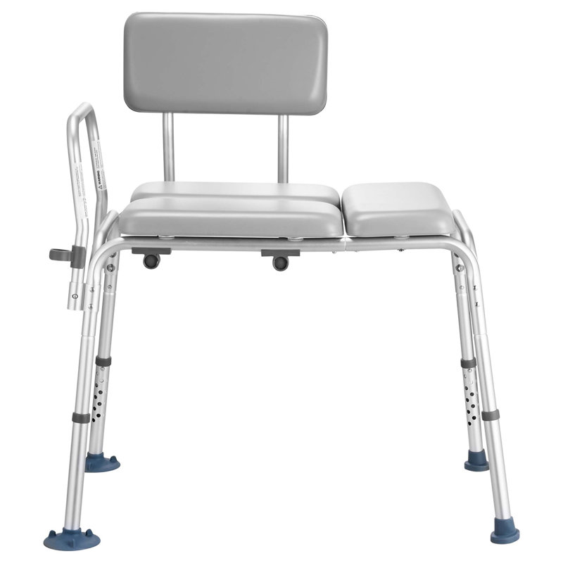 Banc de transfert robuste pour baignoire, avec hauteur réglable et pieds antidérapants, idéal pour les personnes âgées et les personnes à mobilité réduite.