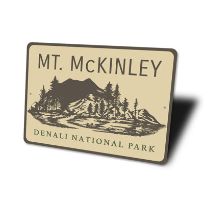 Plaque en aluminium Mount Mckinley