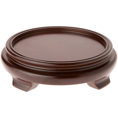 Red Barrel Studio® Round Wood Veneer Footed Display Base