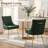 Velvet Upholstered Side Chair With Gold Legs -5490006-5490004